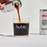 Nitro Cold Brew Cans - Black Coffee + Brown Cane Sugar - 250ml